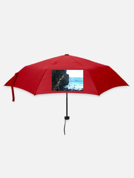 Gefährlicher Weg Madeira - Regenschirm (klein) - Rot