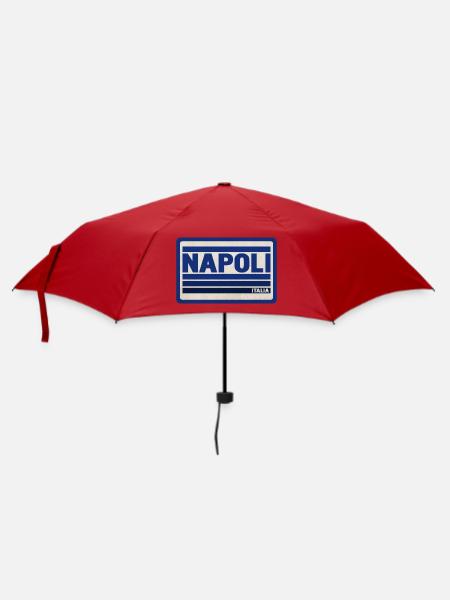 Napoli Vintage Schild Italien - Regenschirm (klein) - Rot