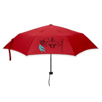 Alpha Aquarius Deluxe - Regenschirm (klein) - Rot - Vorne
