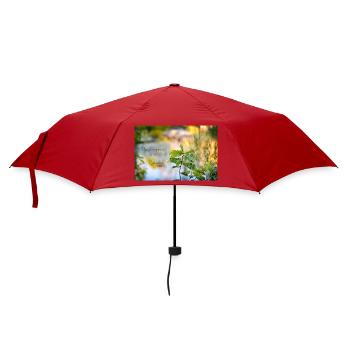 fabiolous world goldig - Regenschirm (klein) - Rot - Vorne