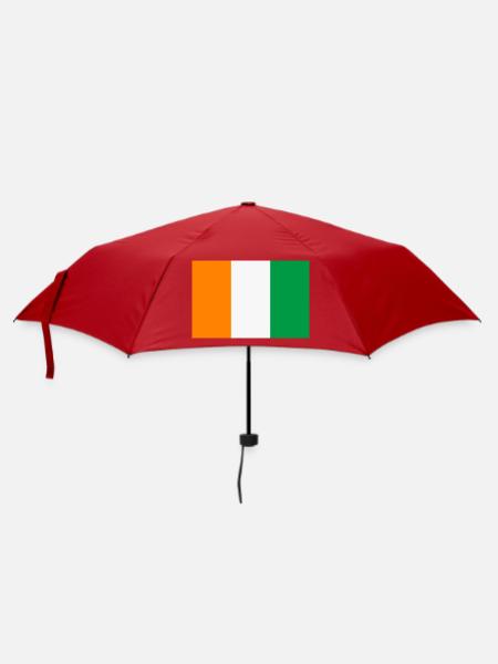 Elfenbeinküstenflagge - Regenschirm (klein) - Rot