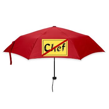 Ex-Chef - Regenschirm (klein) - Rot - Vorne