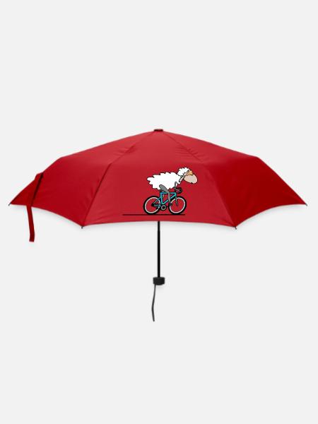 Rennrad Radfahren - Regenschirm (klein) - Rot