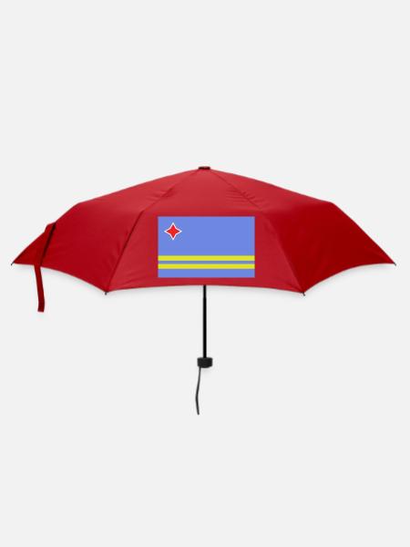Aruba-Flagge - Regenschirm (klein) - Rot