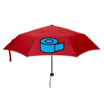 Klebeband Tape Rolle Comic - Regenschirm (klein) - Rot - Vorne