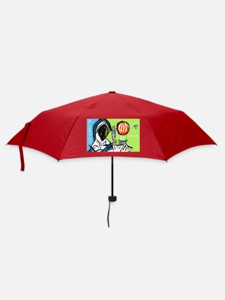 Anonymus der Geschichtenerzähler - Regenschirm (klein) - Rot