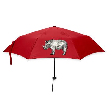 rhinocéros - Parapluie standard - rouge - Devant