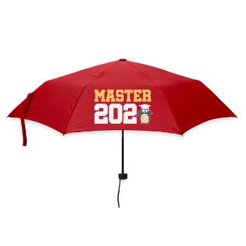Master 2026 Abschluss Promotion Sponsion - Regenschirm (klein) - Rot - Vorne