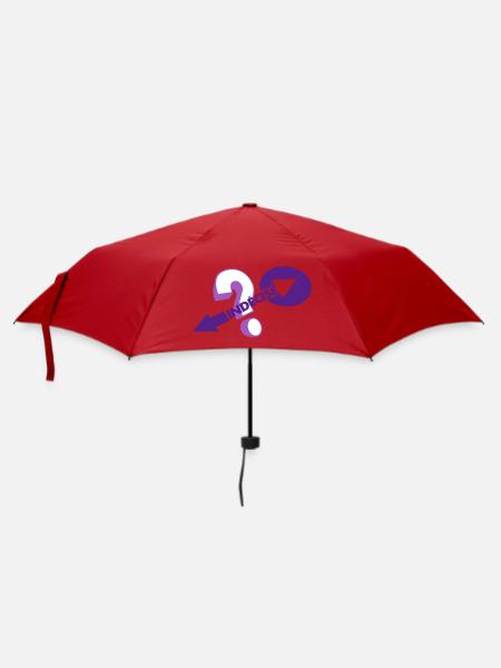 Unentschieden - Regenschirm (klein) - Rot