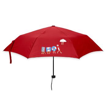 Tech Support - Regenschirm (klein) - Rot - Vorne