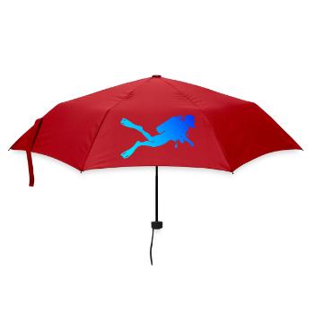 Apnoetauchen Geschenkidee für Unterwasserabenteuer - Regenschirm (klein) - Rot - Vorne