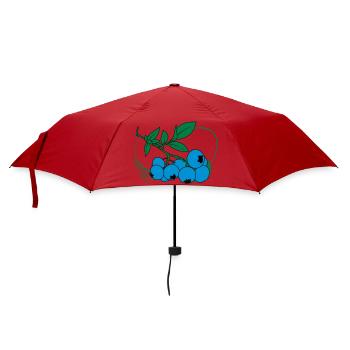 Blaubeeren - Regenschirm (klein) - Rot - Vorne