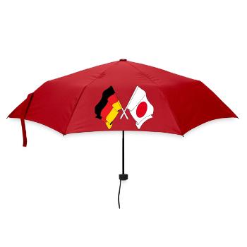 Flag of Germany and flag of Japan - Umbrella (small) - red - Front
