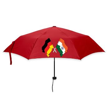 Flag of Germany and flag India - Umbrella (small) - red - Front