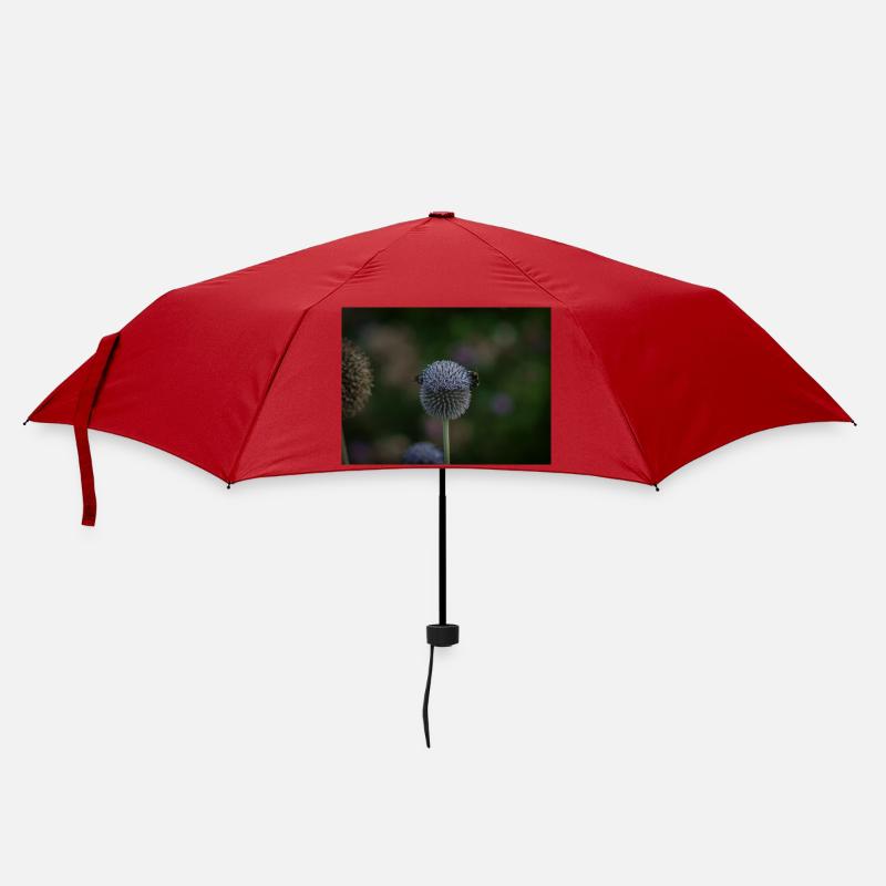 Abeilles sur chardon globe violet - Parapluie standard - rouge