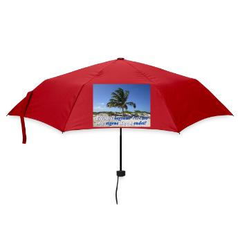 Freiheit - Regenschirm (klein) - Rot - Vorne