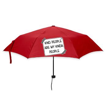 Kind People Are My Kinda People Friendliness - Umbrella (small) - red - Front
