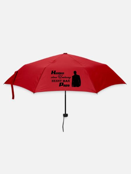 Helden Papa - Regenschirm (klein) - Rot