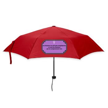 Botschaft des Feminismus und der weiblichen Freiheit - Regenschirm (klein) - Rot - Vorne
