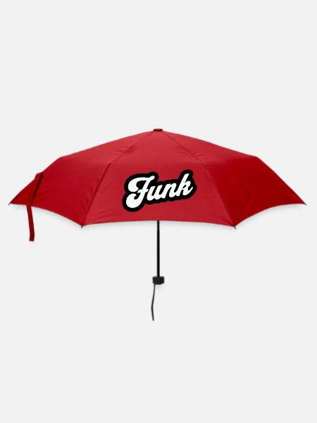 Funk Retro Skript - Regenschirm (klein) - Rot