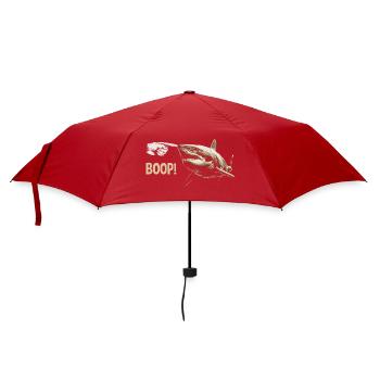Funny Shark Boop The Snoot Animal Humor - Regenschirm (klein) - Rot - Vorne
