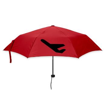 plane - Umbrella (small) - red - Front