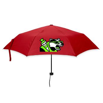 Badger Sac d’école mascotte - Parapluie standard - rouge - Devant