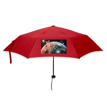 Planetary Terraforming: Birth of New Life from Spa - Umbrella (small) - red - Front