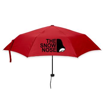 Abstract neon lights in cityscape - Umbrella (small) - red - Front