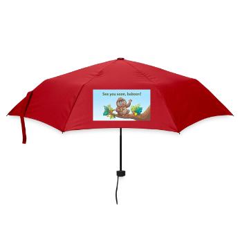 BIS BALD, PAVIAN. - Regenschirm (klein) - Rot - Vorne