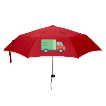 Lieferauto - Regenschirm (klein) - Rot - Vorne