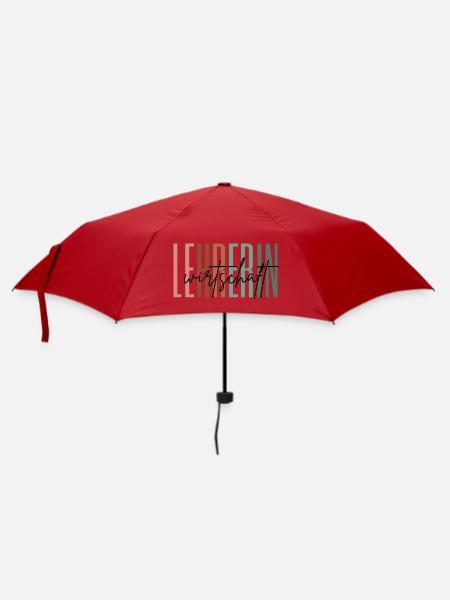 Lehrerin Wirtschaft Wirtschaftslehrerin Geschenk - Regenschirm (klein) - Rot