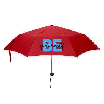 Be Yourself Motivation Saying Shirt - Umbrella (small) - red - Front