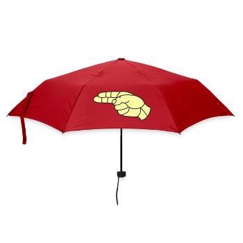 hand_pistole02 - Regenschirm (klein) - Rot - Vorne