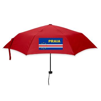 Praia in Cabo Verde Flag - Umbrella (small) - red - Front