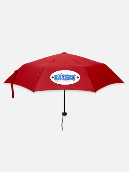Bayern, Bayern Oida, Bavaria, Bayernwappen - Regenschirm (klein) - Rot