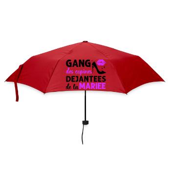 Gang des copines de la mariée humour EVJF cadeau. - Parapluie standard - rouge - Devant
