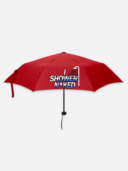 In the Shower N*ked - Umbrella (small) - red