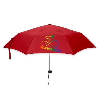 Lettrage arc-en-ciel cyclable - Parapluie standard - rouge - Devant