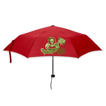 Graphisme graffiti d’OVNI extraterrestre - Parapluie standard - rouge - Devant