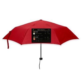 Fantasievolles und ungewöhnliches Flugdiagramm - Regenschirm (klein) - Rot - Vorne