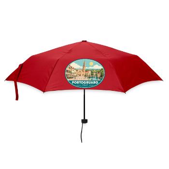 Erleben Sie Portogruaro in Veneto Travel - Regenschirm (klein) - Rot - Vorne