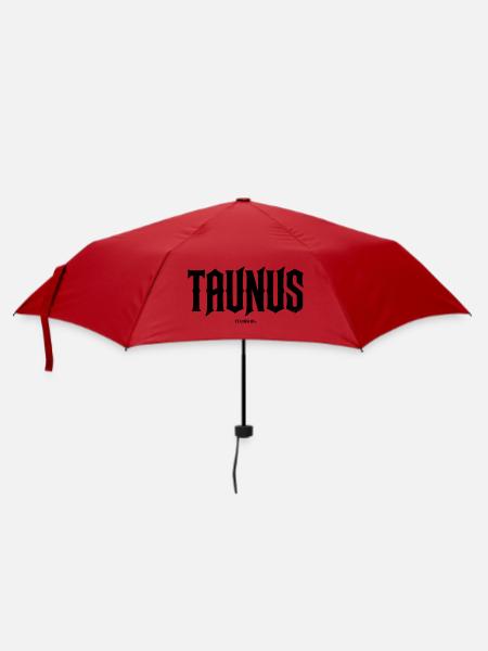 "Taunus - Feldberg" - Regenschirm (klein) - Rot
