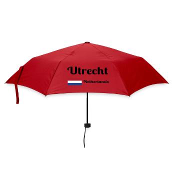 Utrecht, Pays-Bas - Imprimés élégants - Parapluie standard - rouge - Devant