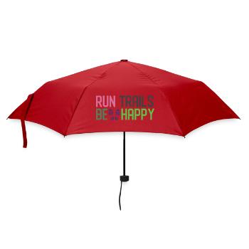 Laufstrecken Seien Sie glücklich - Regenschirm (klein) - Rot - Vorne