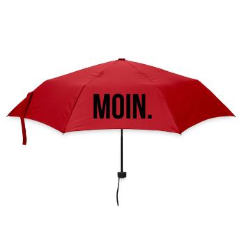 MOIN. T-Shirt North German Coastal Lover Hamburg - Umbrella (small) - red - Front