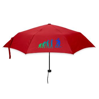 Floorball Liebe klarer Look für Unihockey - Regenschirm (klein) - Rot - Vorne