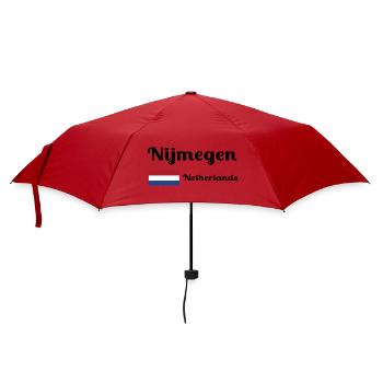 Nimègue, Pays-Bas - Imprimés élégants - Parapluie standard - rouge - Devant