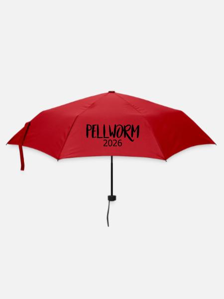 Pellworm_2026 - Regenschirm (klein) - Rot