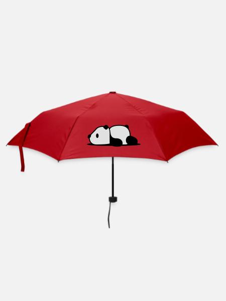 Panda - Regenschirm (klein) - Rot